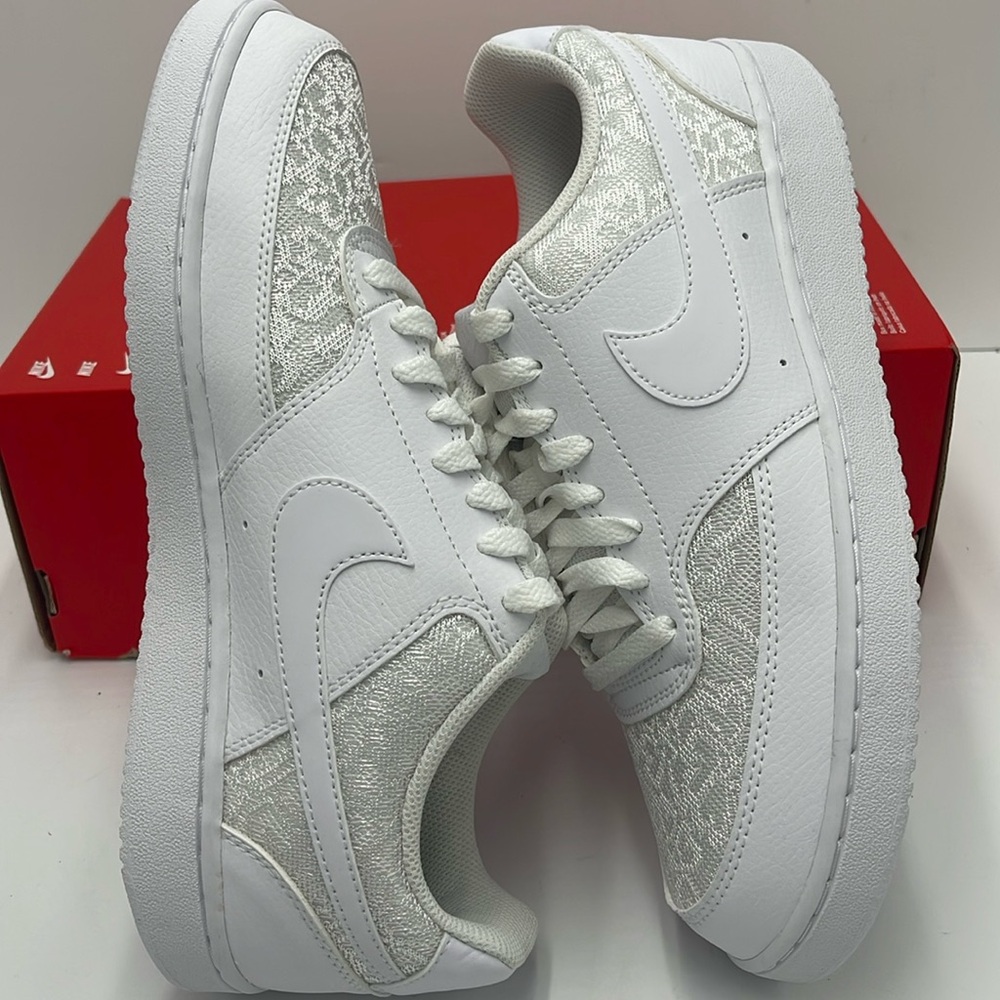 Nike Court Vision Low
Women's Shoes
White/White/White
Style HJ5846-100 - Picture 12 of 16
